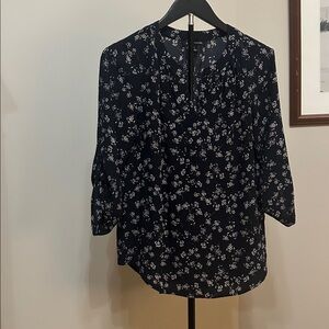 41 Hawthorn Black Floral Blouse